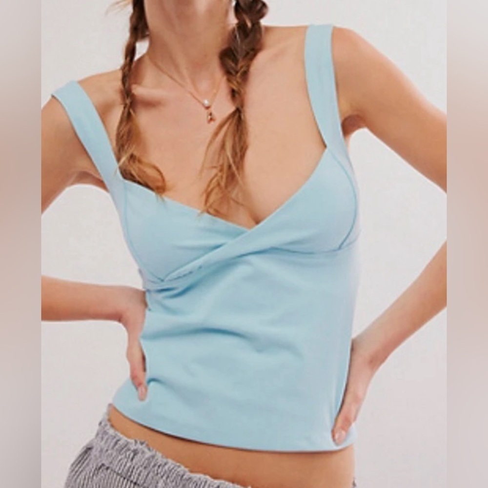 Intimately Free People Iconic Cami Aquaesque Size XL New